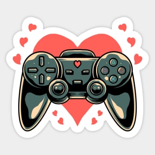 Gaming Gamer Heart Video Gamer Cute Gift Sticker